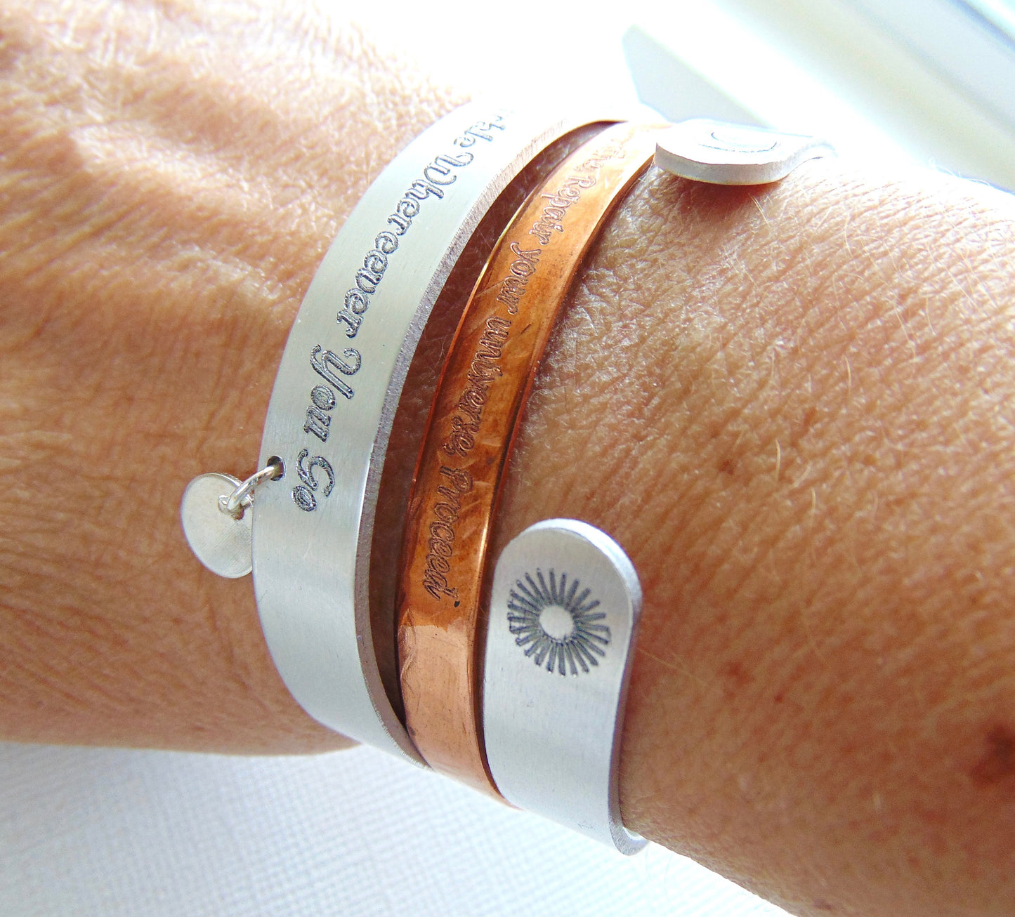 Zodiac Sign Cuff bracelet in silver - choose yours