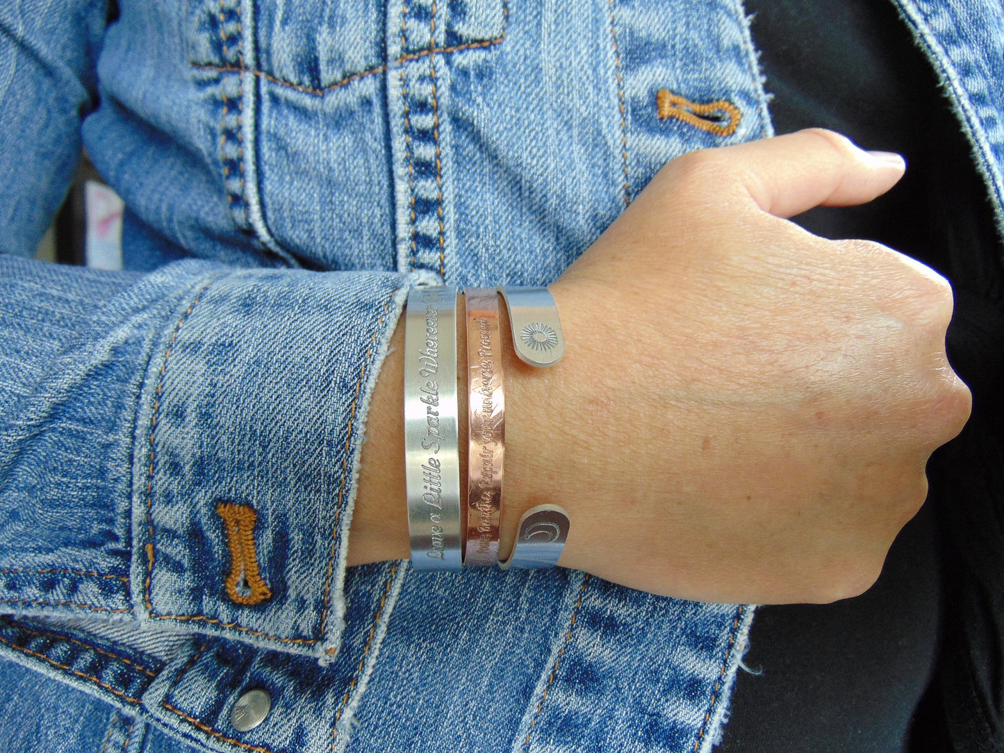 Zodiac Sign Cuff bracelet in silver - choose yours