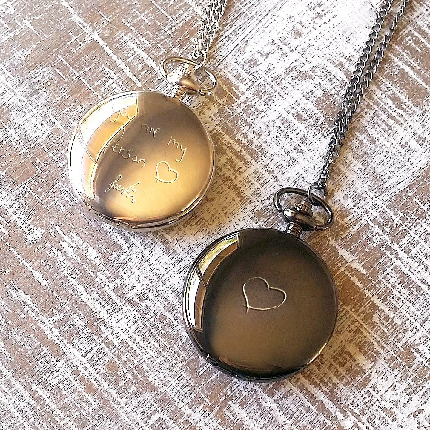 Actual Handwriting watch, custom pocket watch, father's day gift, steampunk.