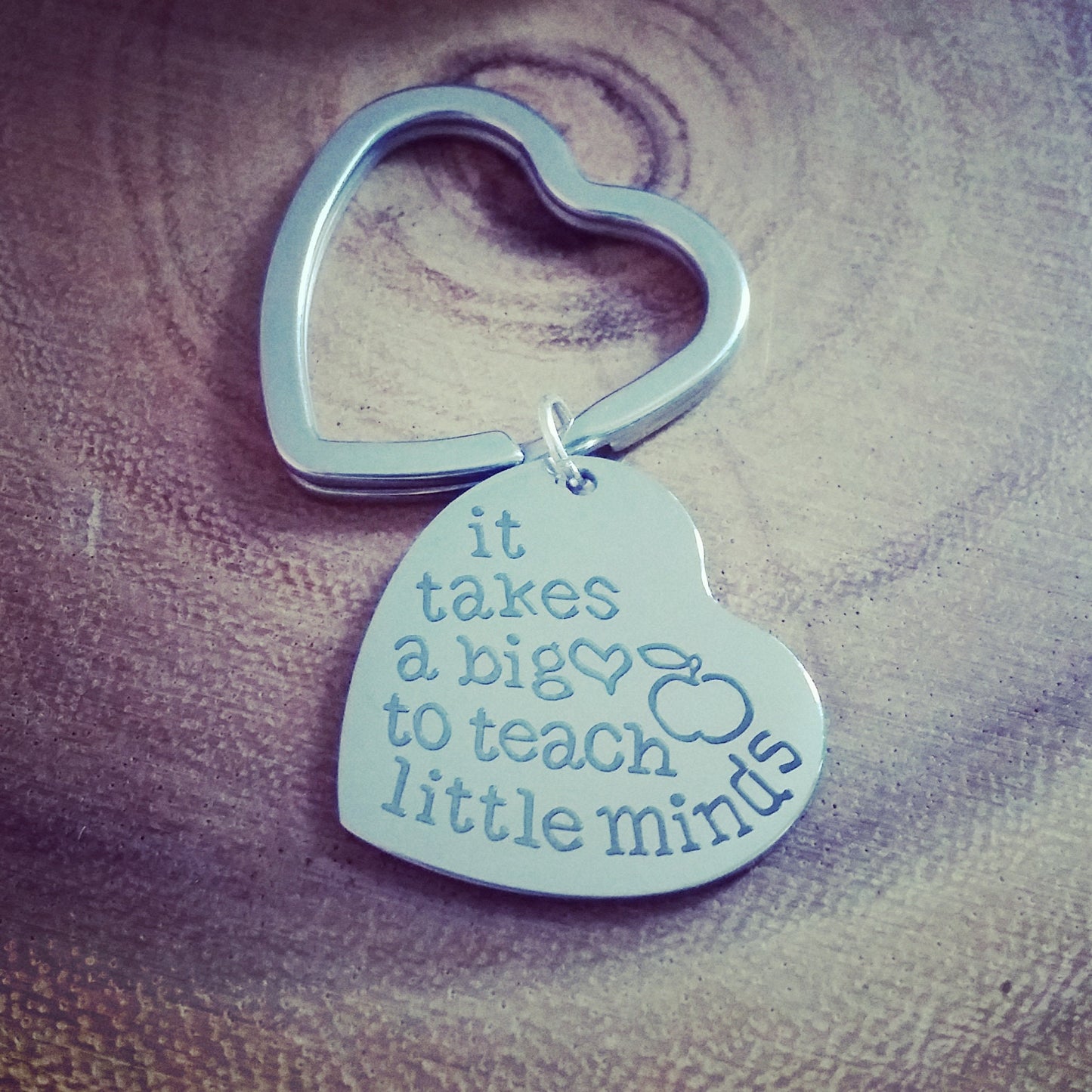 Teacher appreciation keychain heart gift for teacher/mentor/coach