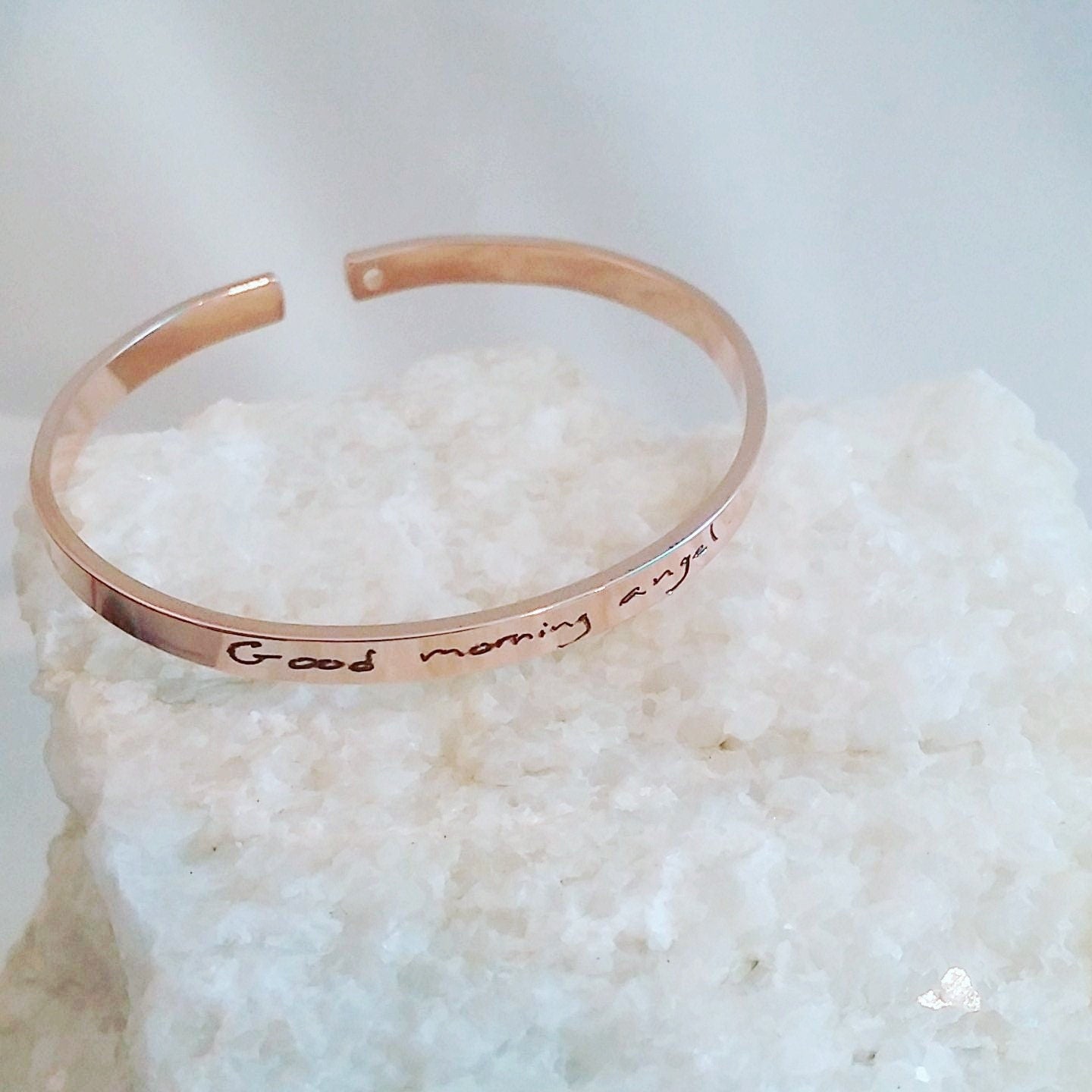 Bracelet d'écriture personnalisé, manchette manuscrite personnalisée