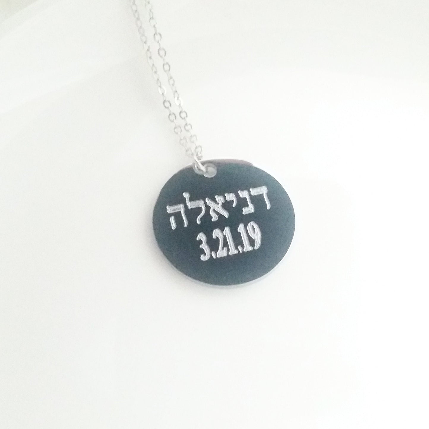 New MOM necklace, First mothers day gift, mom and baby pendant