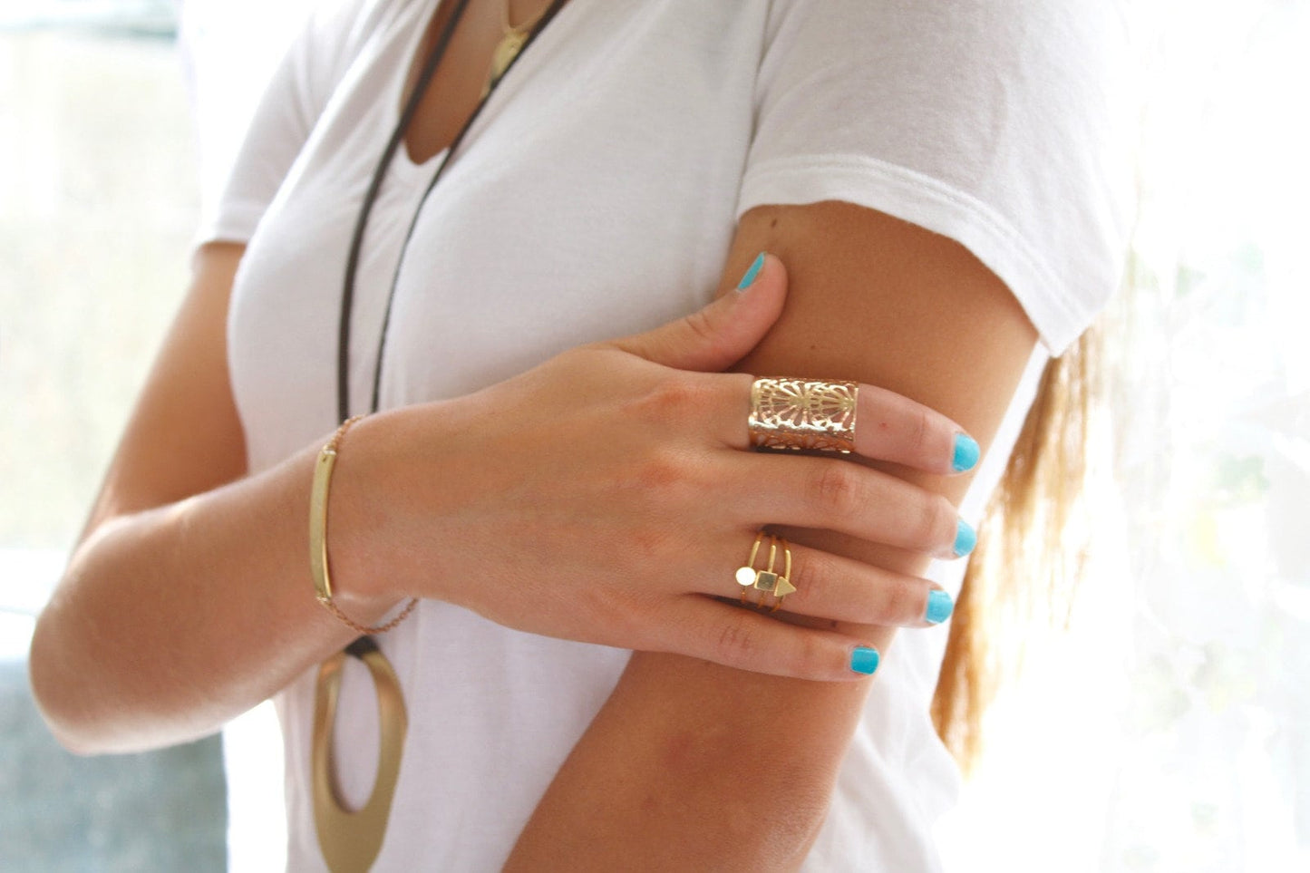 Personalized engraving on Rose Gold Bracelet
