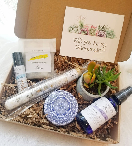 Will you be my Bridesmaid? proposal gift set, relaxation spa gift and care package