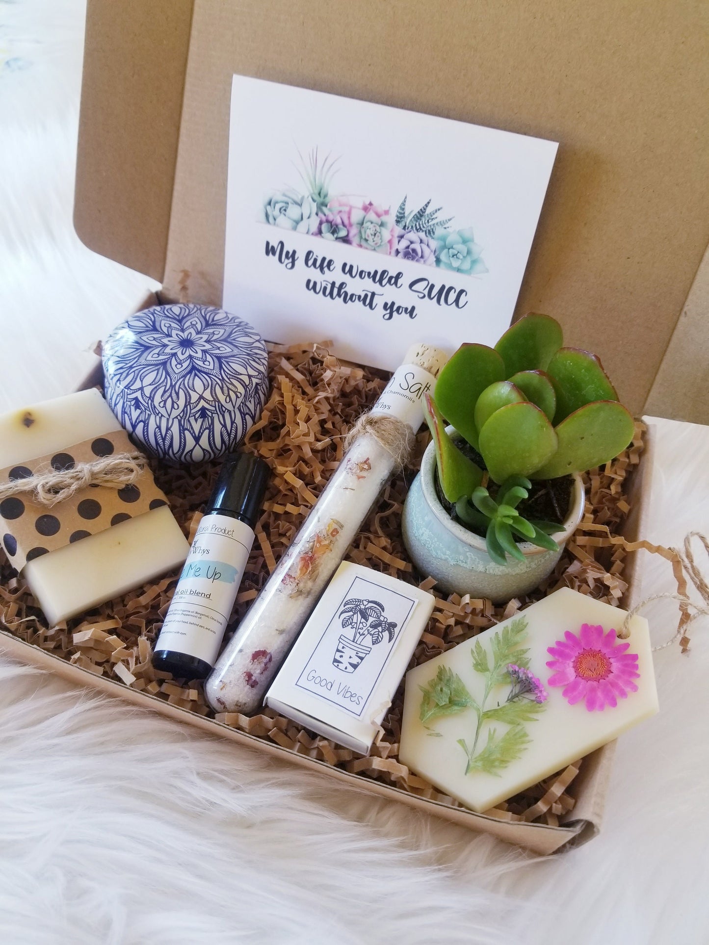 My life would SUCC without you - spa gift set, Thinking of you care package