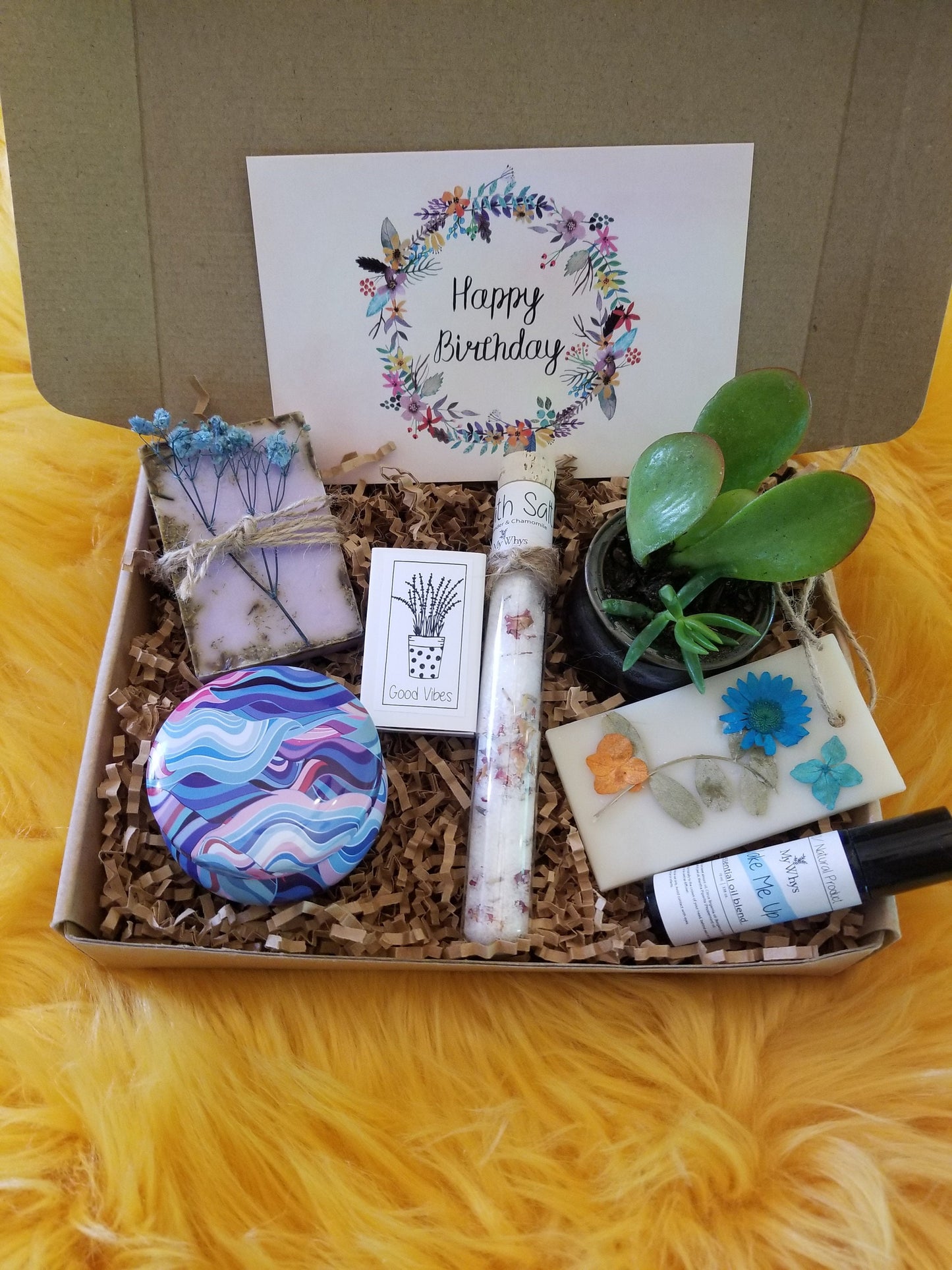 Birthday gift set, send a care package 100% natural products
