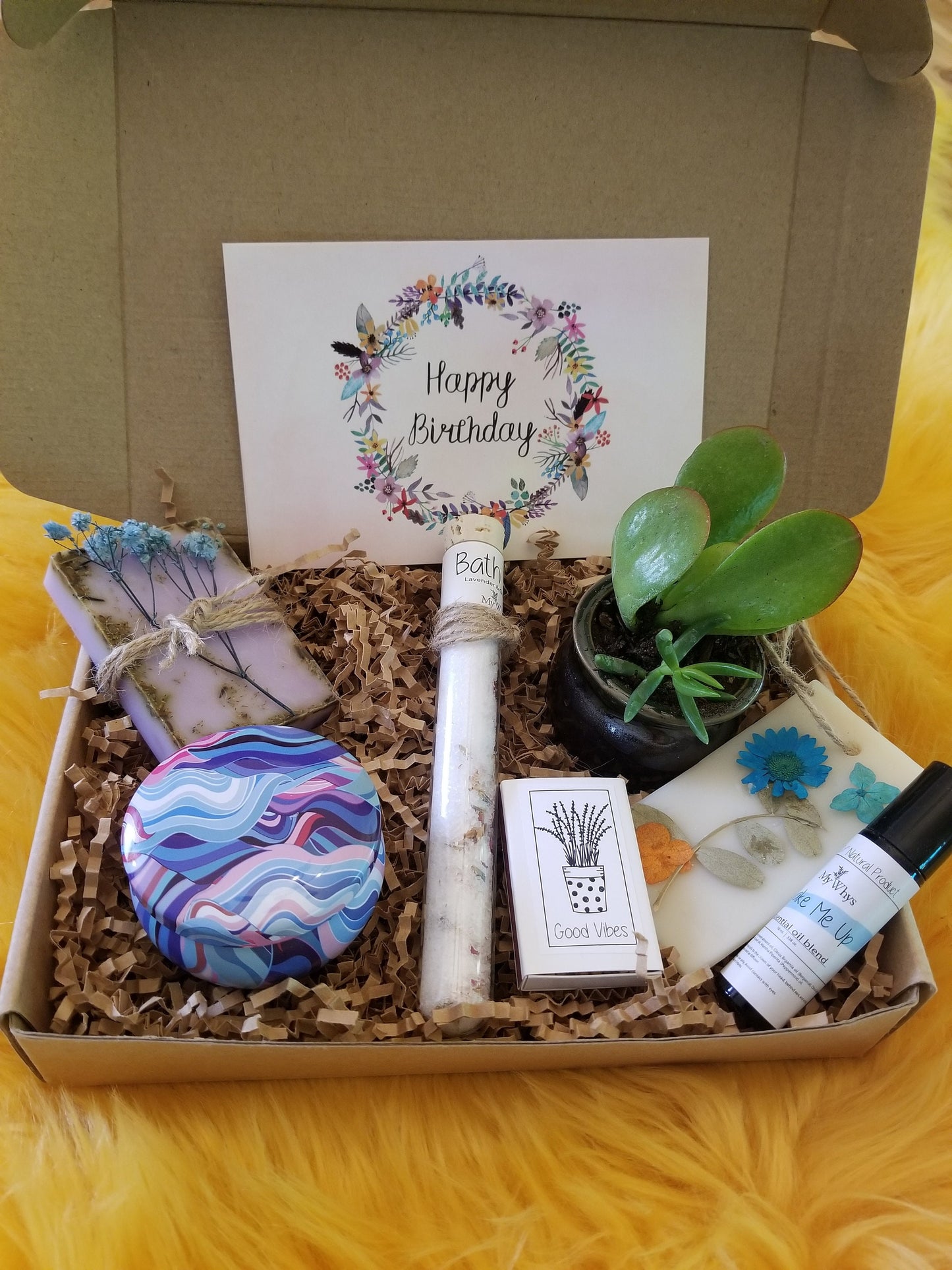 Birthday gift set, send a care package 100% natural products