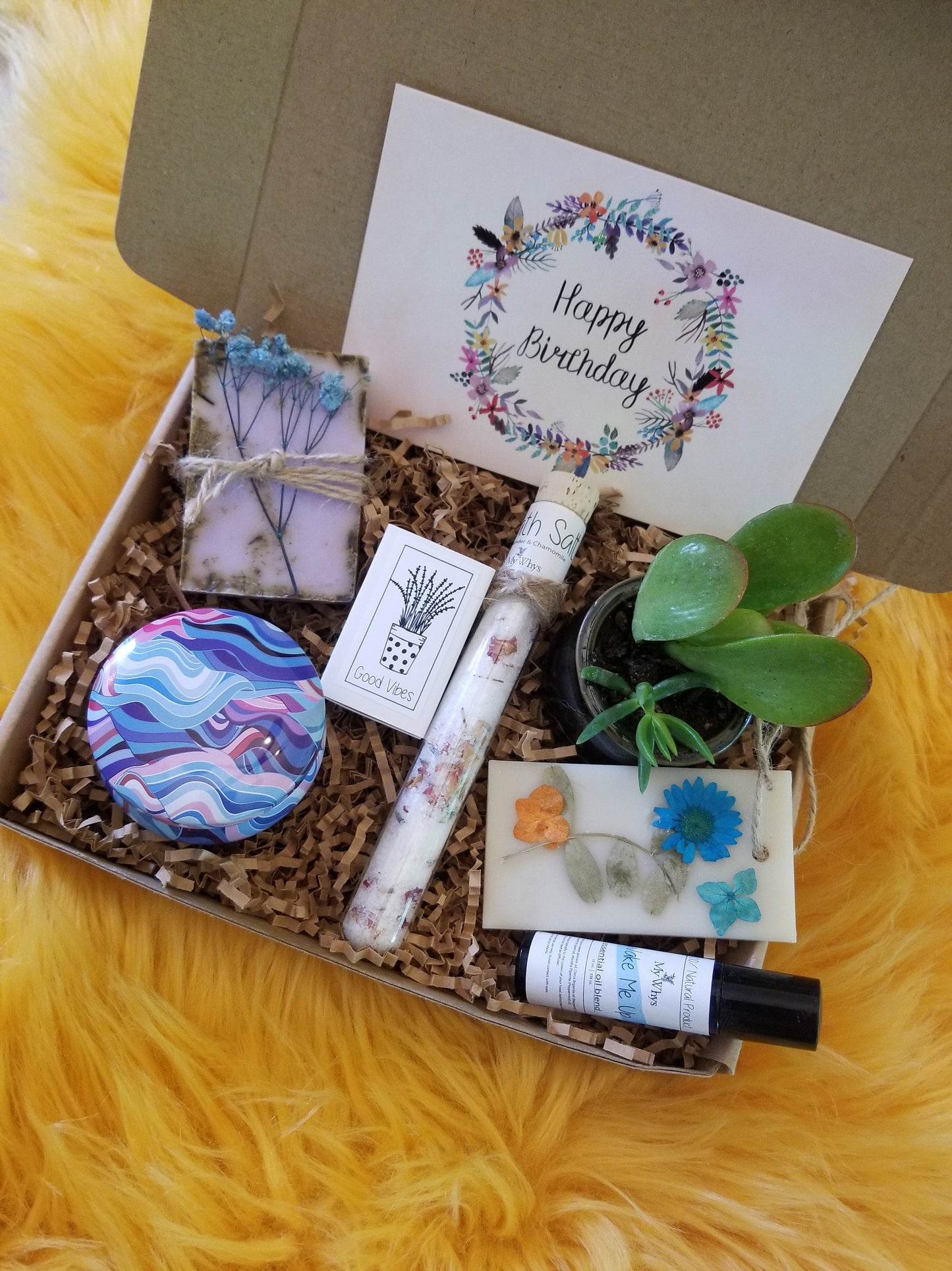 Birthday gift set, send a care package 100% natural products