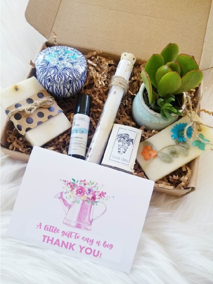 thank you succulent gift box Appreciation gift set, Send a care package to say Thank you – My-Whys