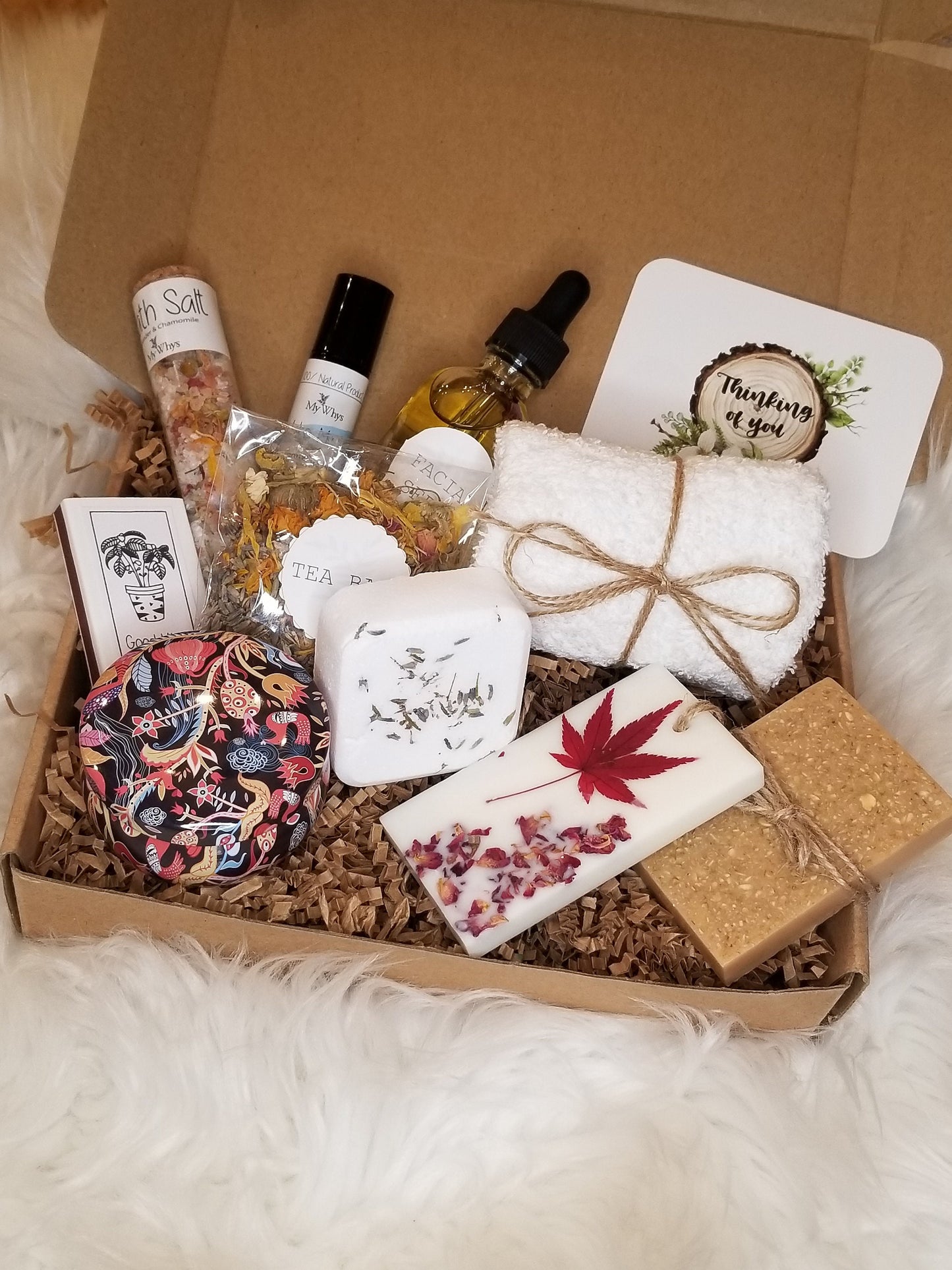 Sending healing vibes gift set, 100% natural spa bundle