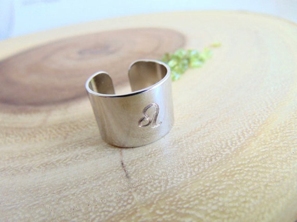 You HAD ME at HELLO message ring, adjustable Wide Cuff Ring