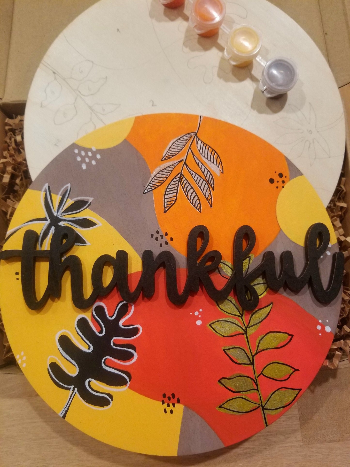 Paint and sip DIY craft kit, paint by numbers, paint night party