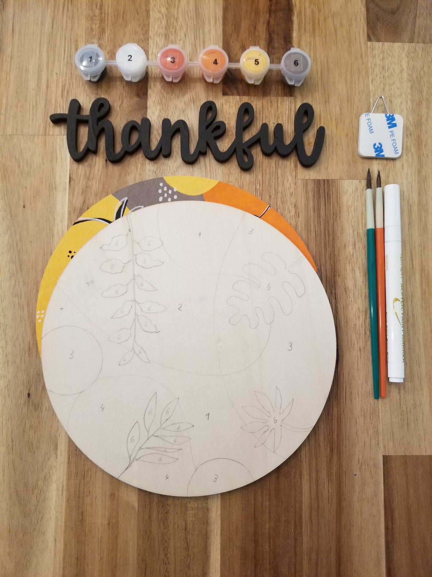 Paint and sip DIY craft kit, paint by numbers, paint night party