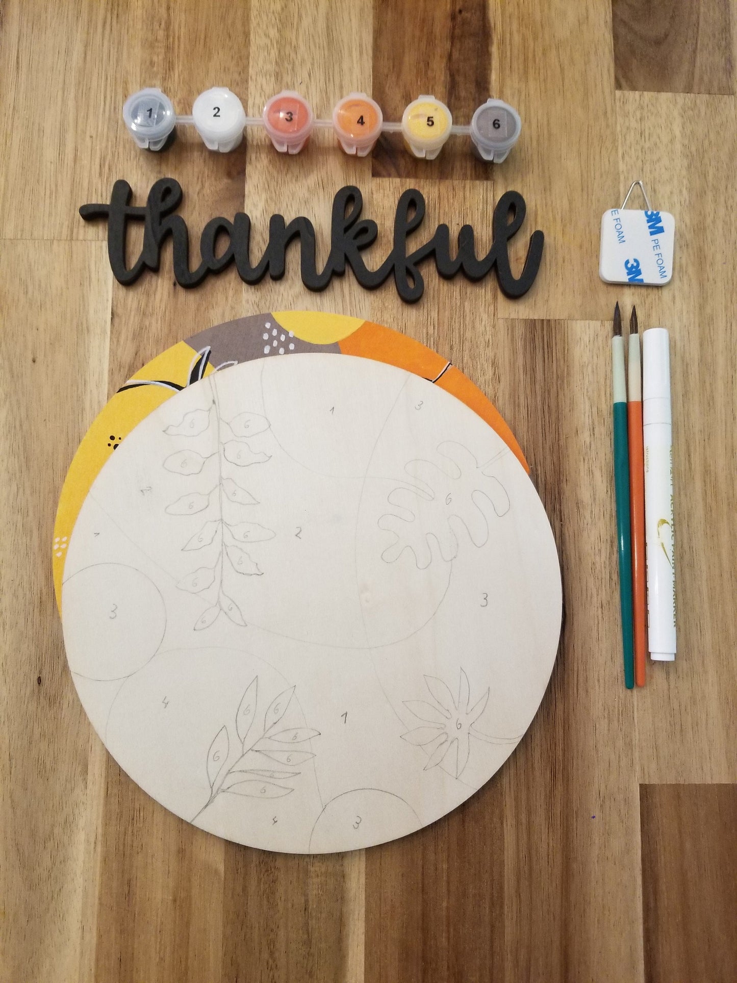 Paint and sip DIY craft kit, paint by numbers, paint night party