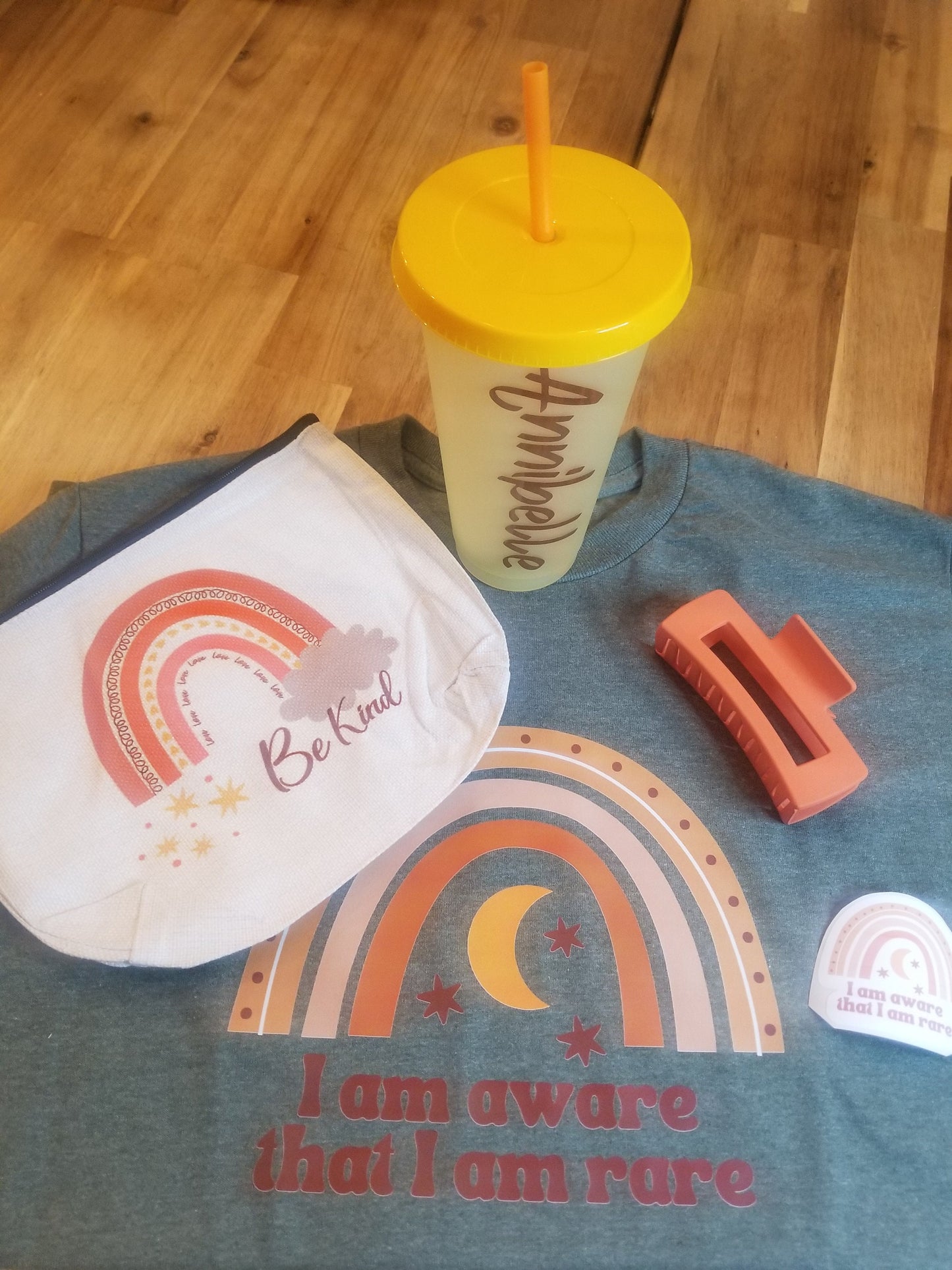 Fall vibe gift box for teens and tweens, Autumn bundle, Birthday gift package, Friendship gift set, Encouragement tshirt, boho rainbow gift