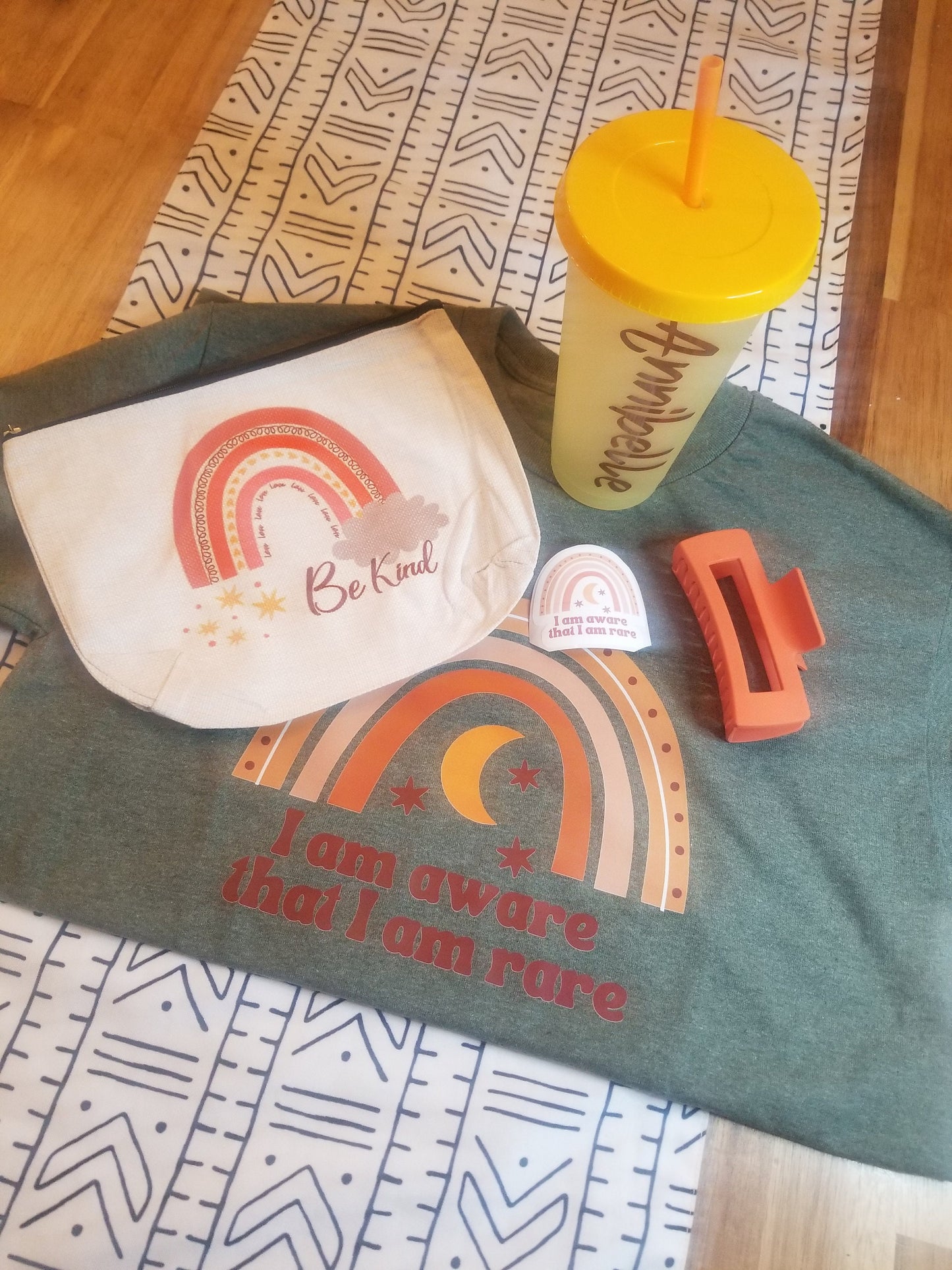 Fall vibe gift box for teens and tweens, Autumn bundle, Birthday gift package, Friendship gift set, Encouragement tshirt, boho rainbow gift