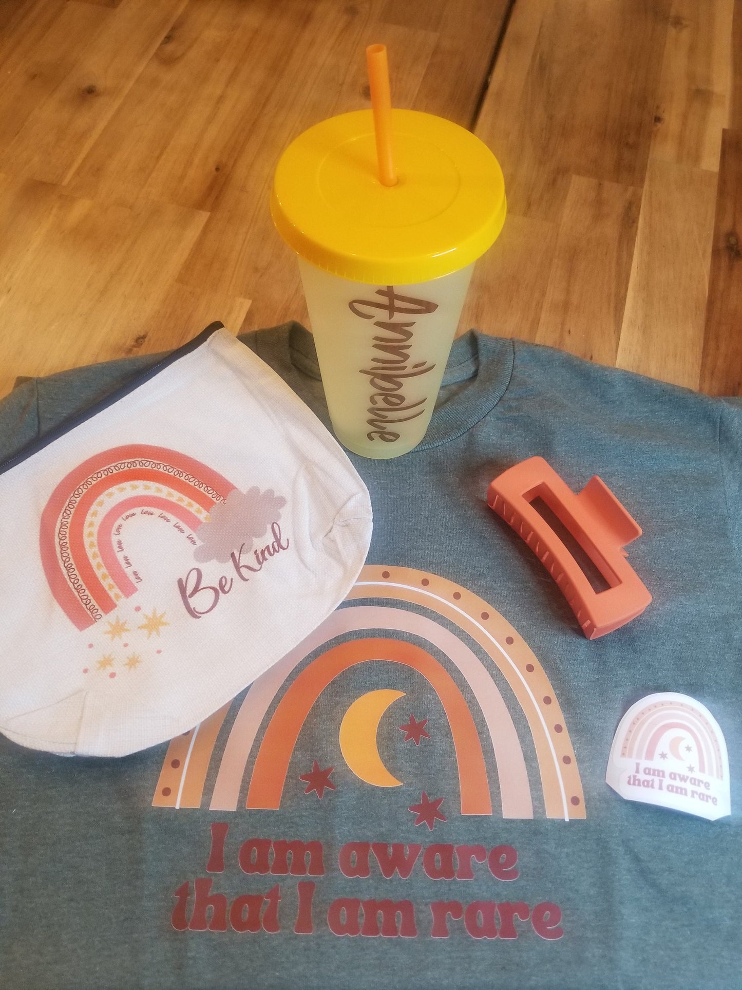 Fall vibe gift box for teens and tweens, Autumn bundle, Birthday gift package, Friendship gift set, Encouragement tshirt, boho rainbow gift
