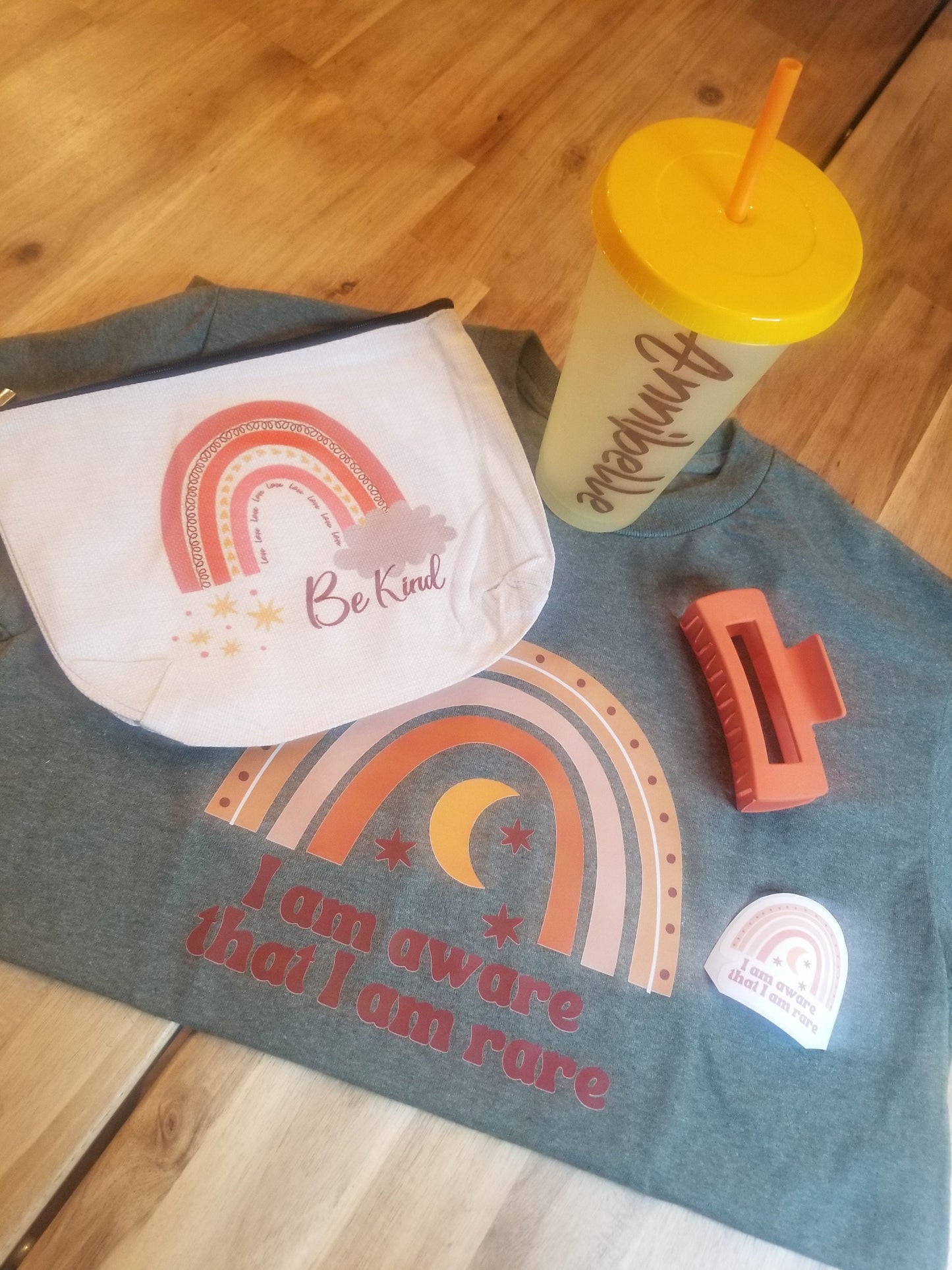 Fall vibe gift box for teens and tweens, Autumn bundle, Birthday gift package, Friendship gift set, Encouragement tshirt, boho rainbow gift