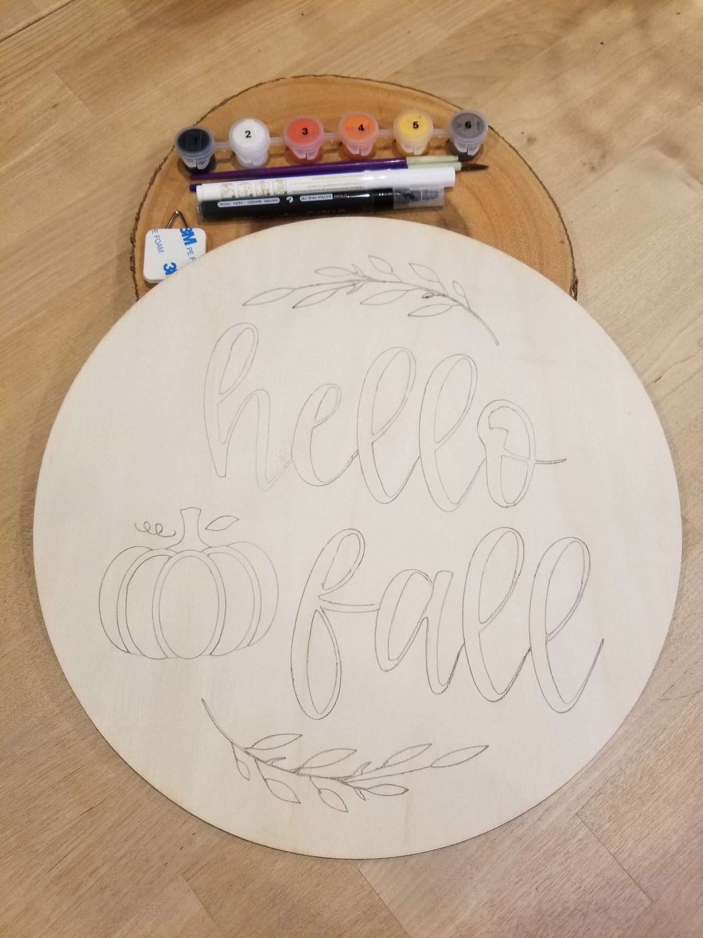 Paint by numbers kit, Sip and paint party