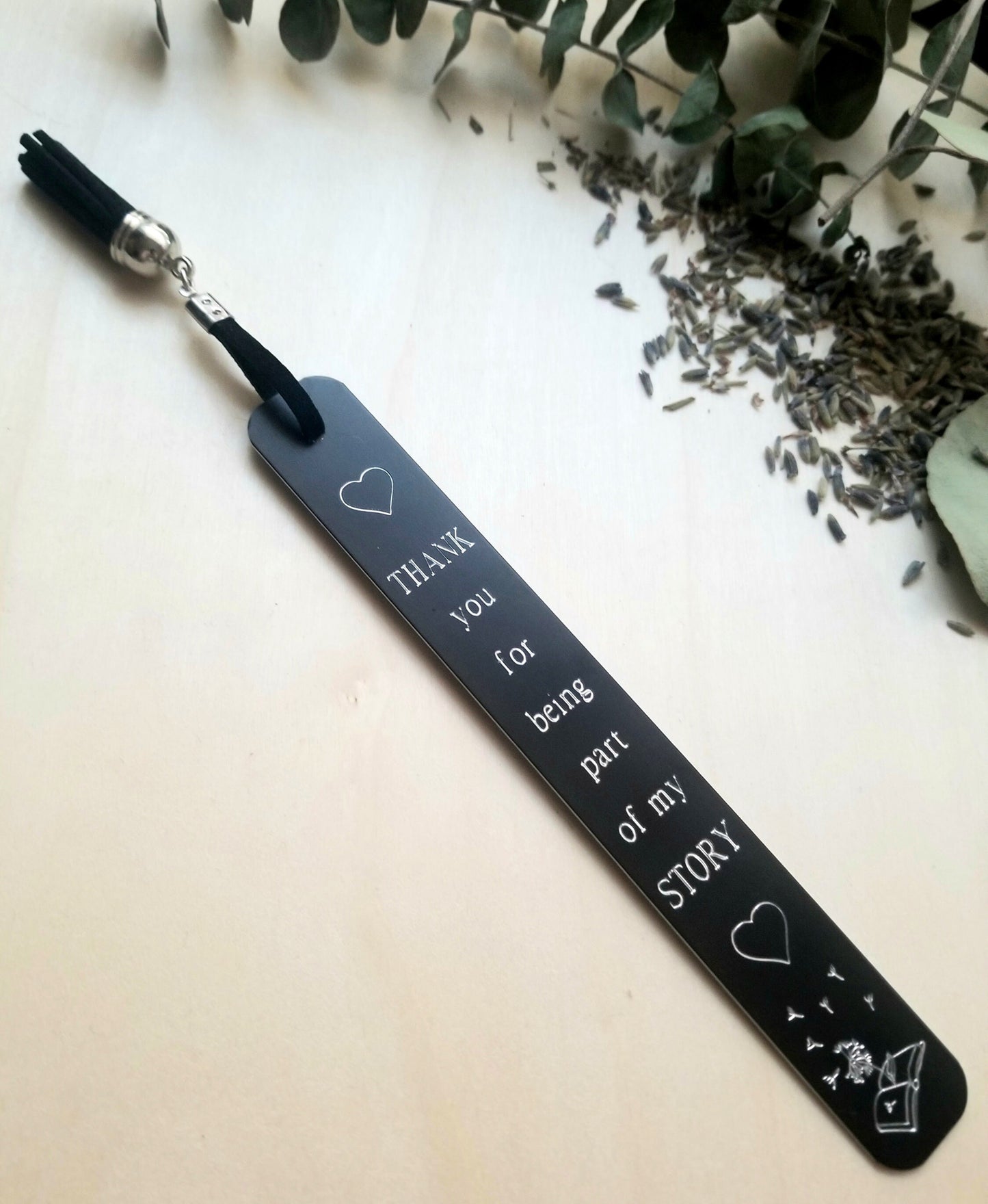 Thanks for being a part of my story - Custom teacher appreciation bookmark