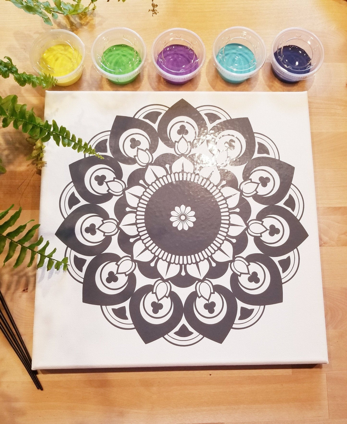 Kit de mandala à faire soi-même pour ado/adultes, kit de peinture DIY