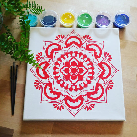 Kit de mandala à faire soi-même pour ado/adultes, kit de peinture DIY