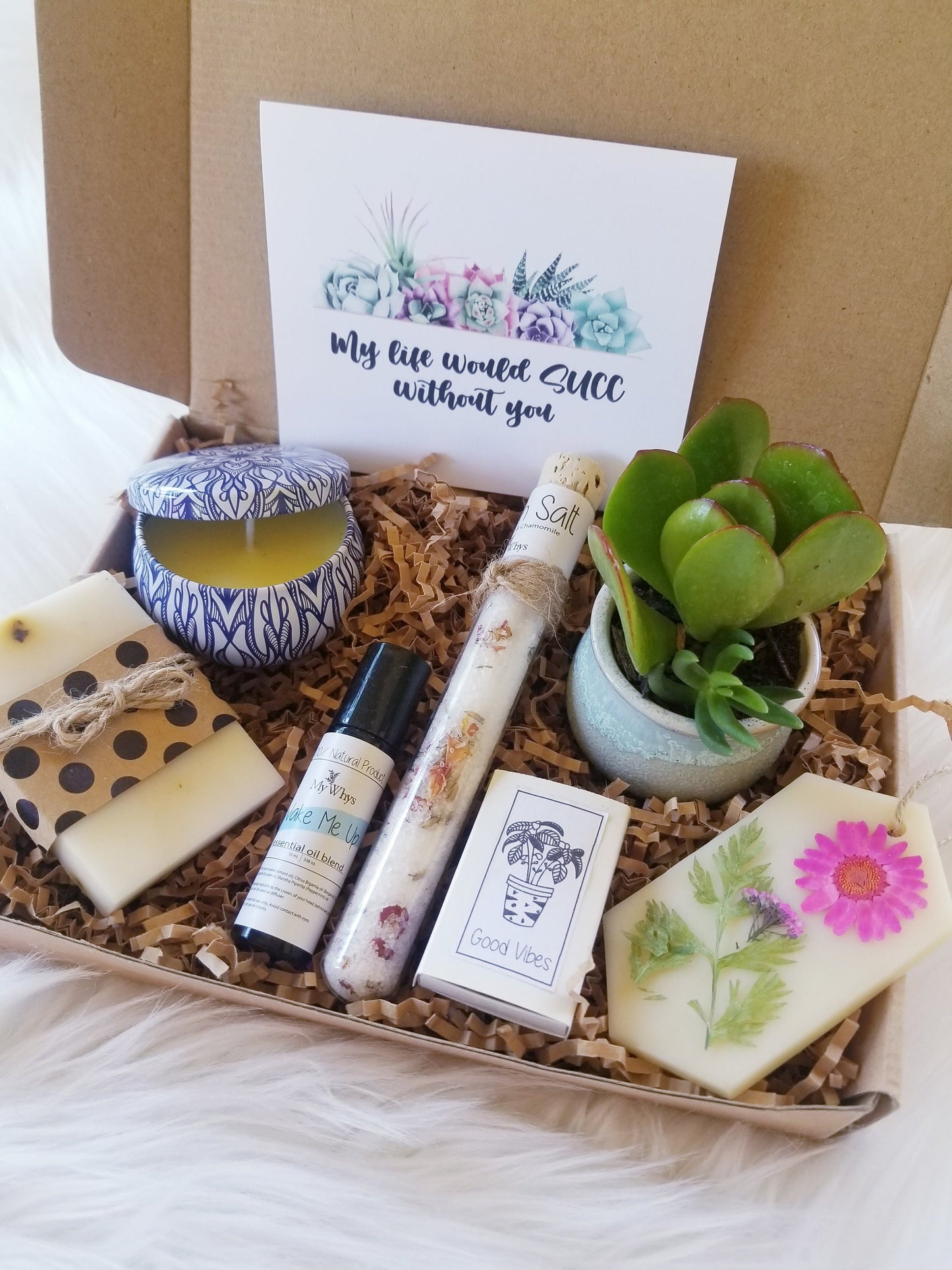 My life would SUCC without you - spa gift set, Thinking of you care package