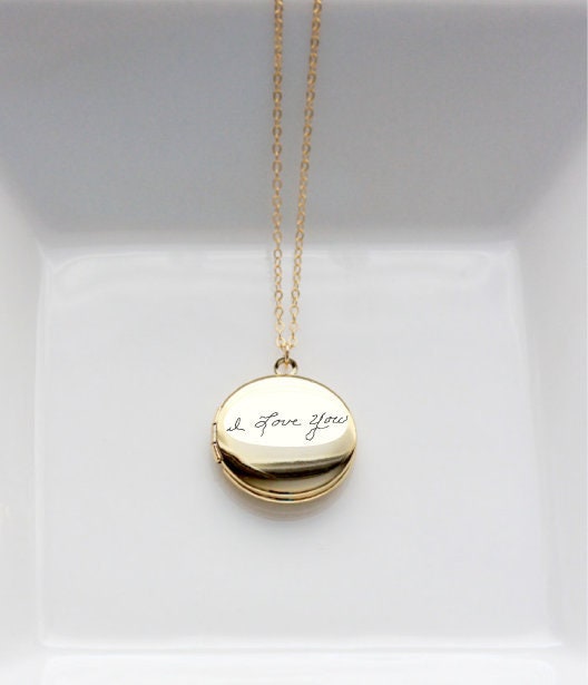 Graver sur un pendentif médaillon argent/or/or rose, collier d'écriture réelle