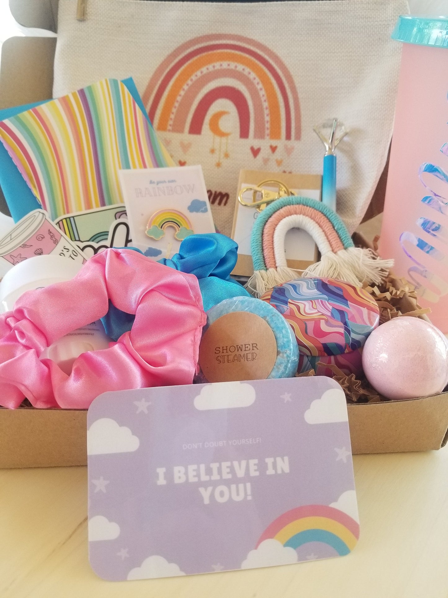 Back to school gift set for Teen/tween, I believe in you gift basket.