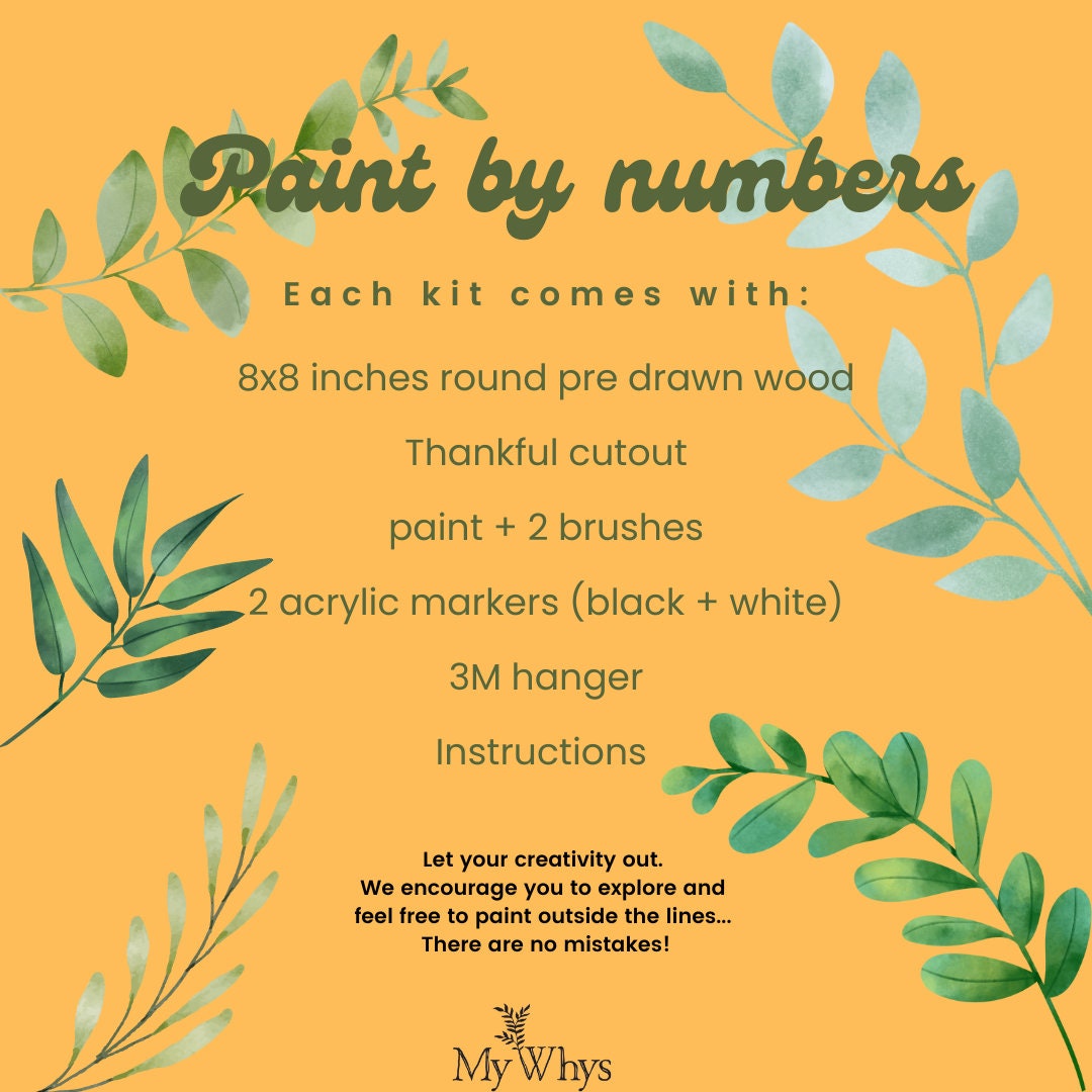 Paint and sip DIY craft kit, paint by numbers, paint night party