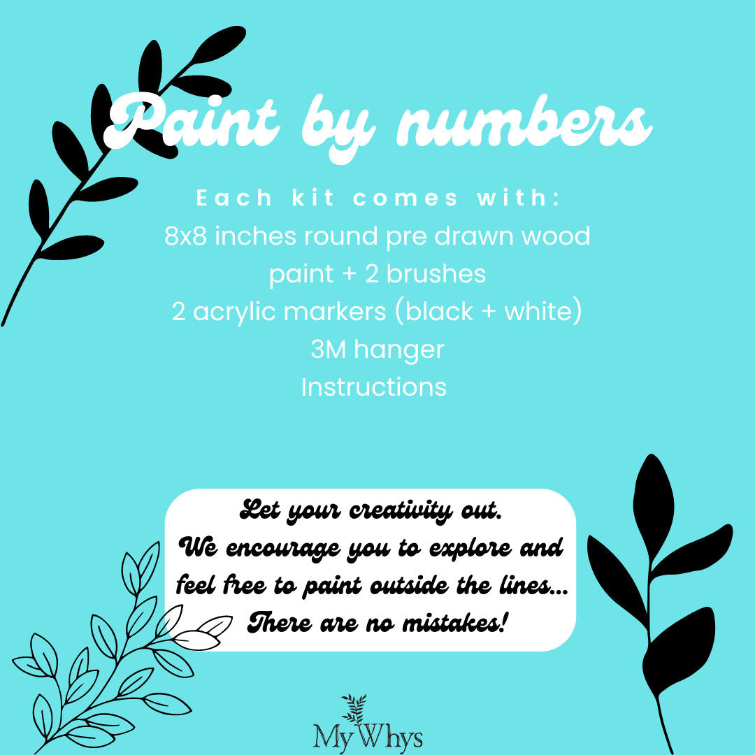 Paint by numbers kit, Paint and sip party, DIY craft & paint kit