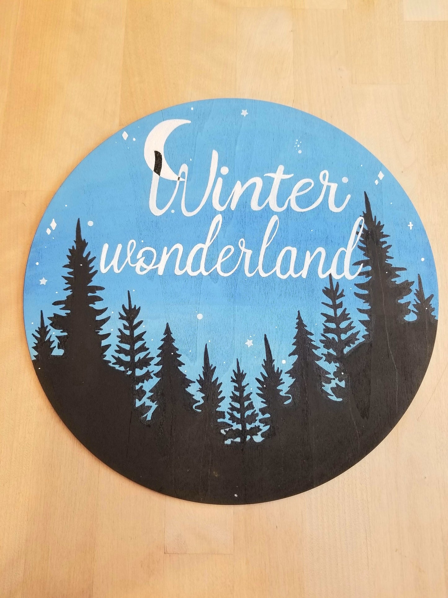 Winter Wonderland craft night party, DIY paint by numbers