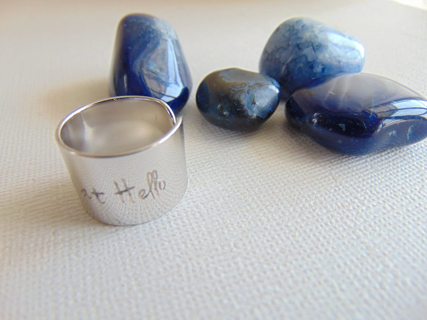 You HAD ME at HELLO message ring, adjustable Wide Cuff Ring