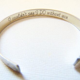 Personalized bridesmaids Bracelet, Message Cuff, custom name bangle, Stackable bands, engraved cuff, silver bracelet, layering bracelet.