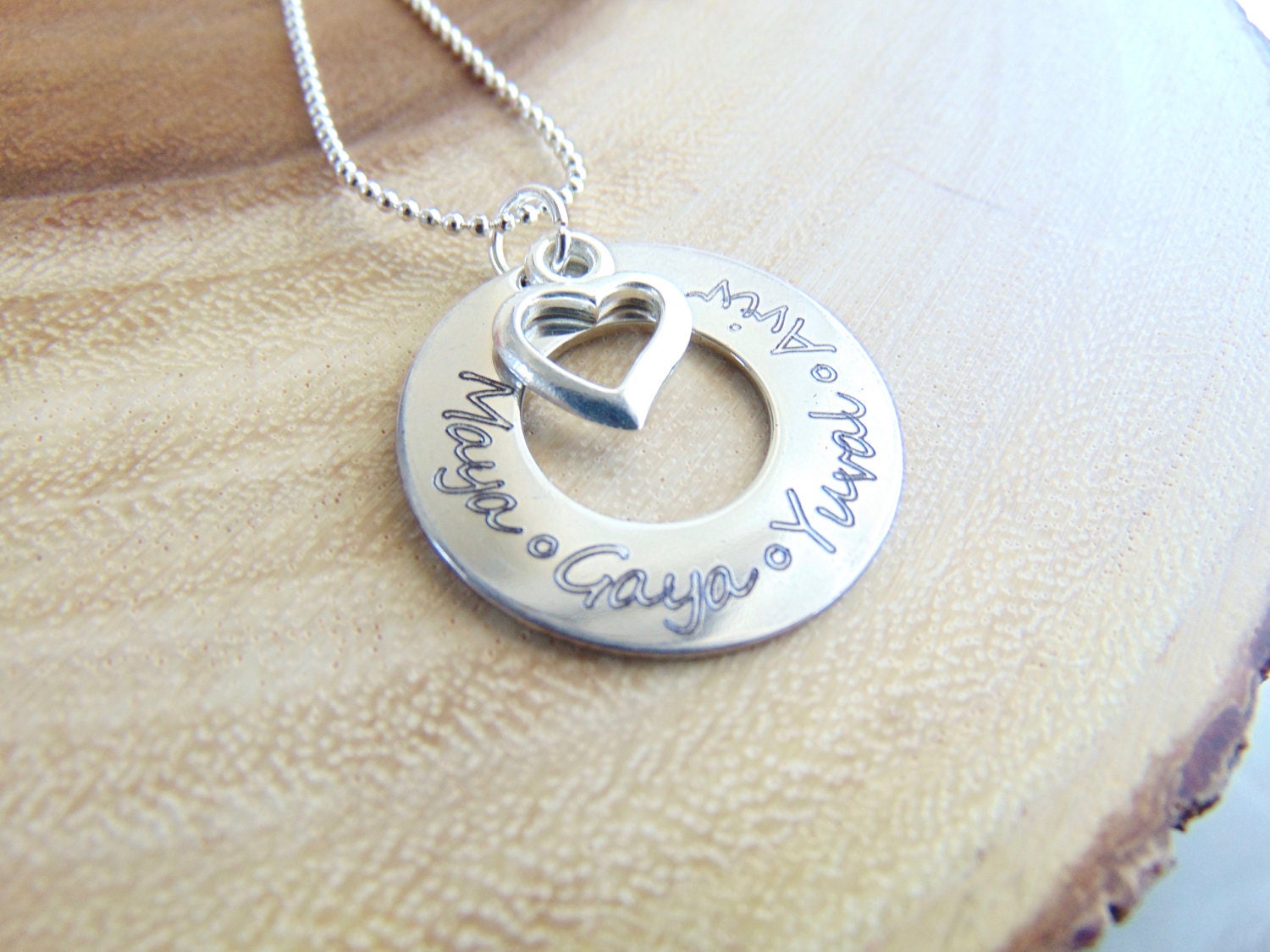 Coordinates necklace, GPS necklace, Location jewelry, longitude latitude washer necklace, birthstone charm necklace, engraved jewelry