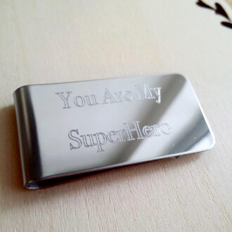 Custom Money clip, Engraved Money clip, Personalized gift for him, Groomsmen Gift, Daddy daughter Gift, child drawing, Actual handwriting.