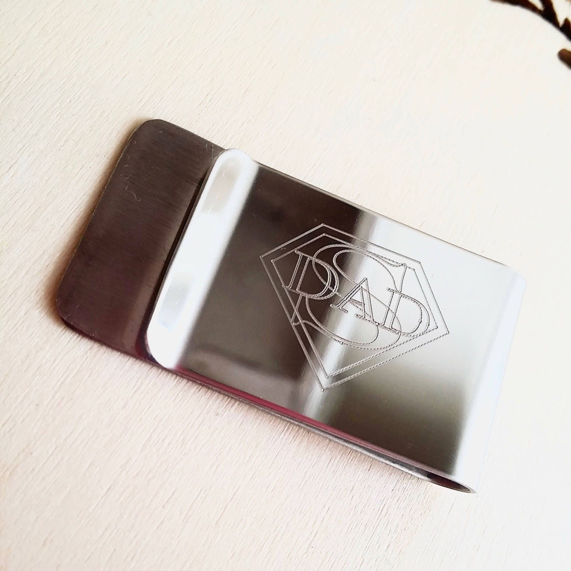 Custom handwritten Money clip, Actual handwriting Engraved Money clip, Personalized gift for dad, Groomsmen Gift, Man gift for him by mywhys