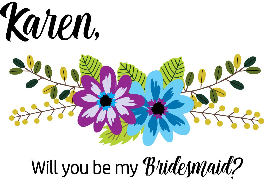 Bridesmaid proposal gift set, will you be my bridesmaid, live succulent, send a gift, Personalized asking bridesmaid gift, pre filled box