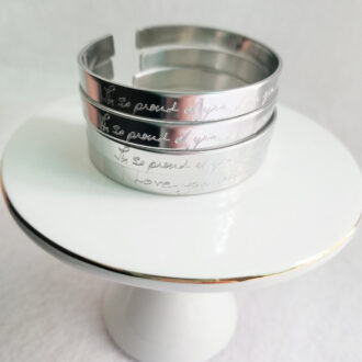 Unisex gift Actual Handwriting cuff bracelet, Sterling silver bracelet, Custom handwritten cuff, Personal engraved signature cuff
