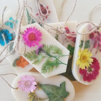 Add On Scented soy wax sachet. Botanical wax tablet, air freshener, aromatherapy floral sachet, potpourri dried flower sachet, wellness gift