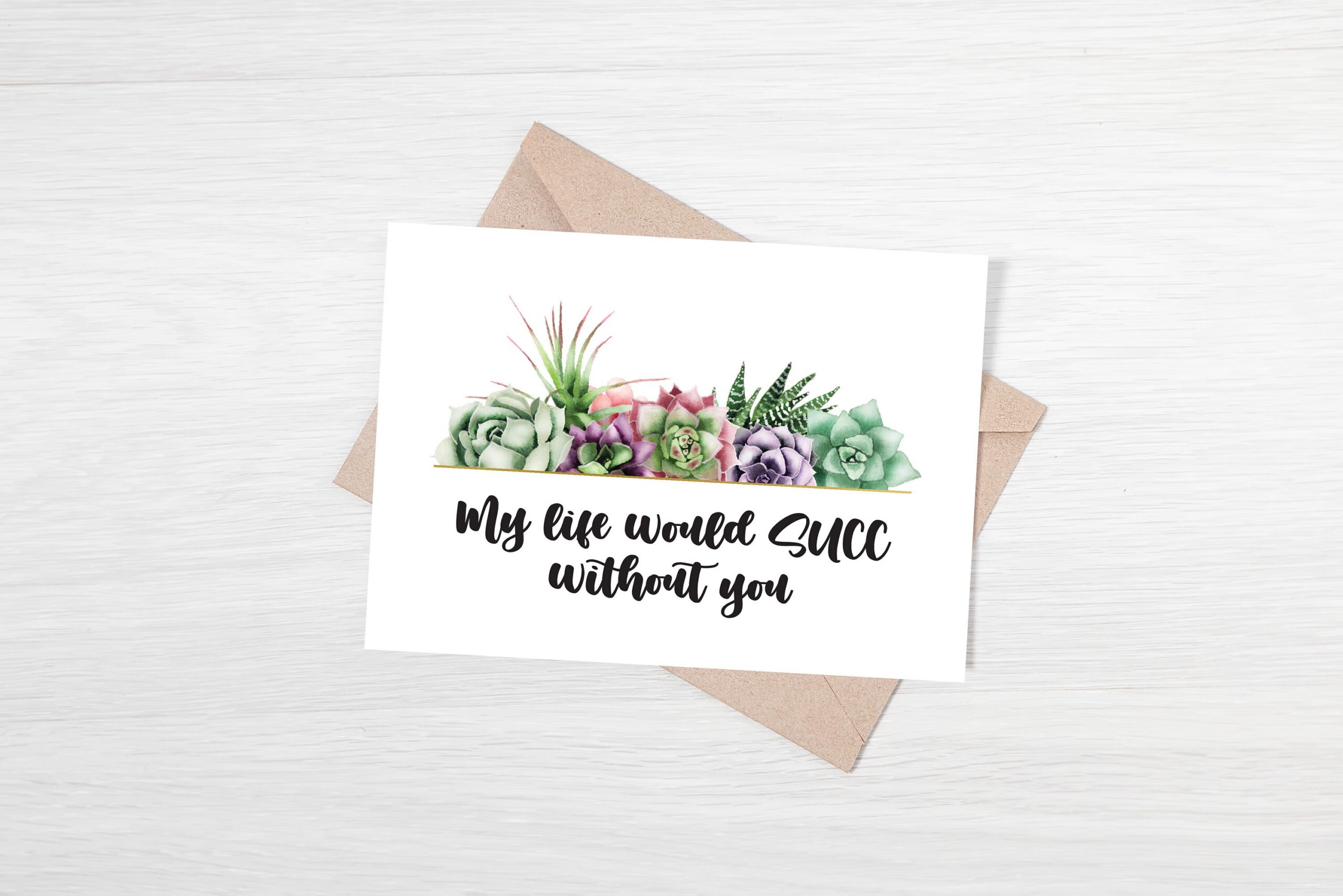 My life would SUCC without you gift box, Thinking of you box, care package, spa gift box, send a gift, best friend gift, natural pamper gift