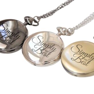 Father’s Day Gift for Dad, Personalized Handwriting Pocket Watch, Custom Engraved Steampunk Watch Chain, Unique Men’s Gift