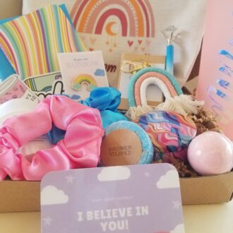 Thoughtful gift basket, Dream big gift for Teenage girl, encouragement gift set, best friend gift, birthday gift box, I believe in you