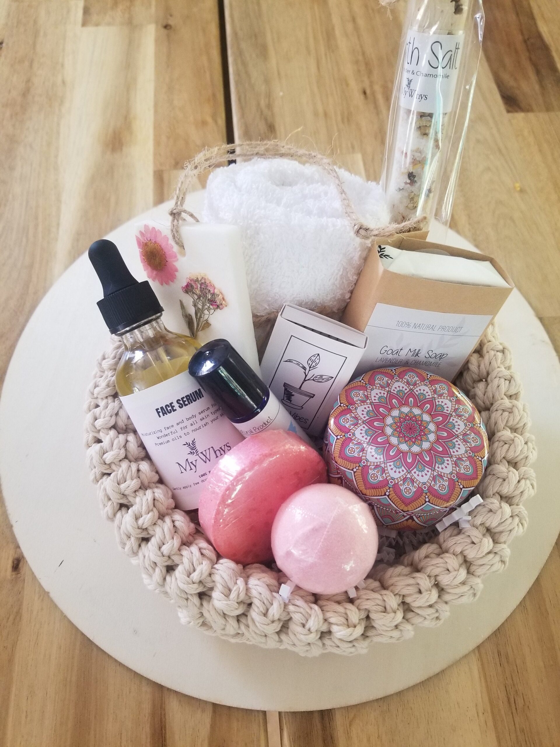 Make yourself a priority Spa gift box, Thinking of you care package, send a pampering gift basket, relaxation Christmas gift set for her.