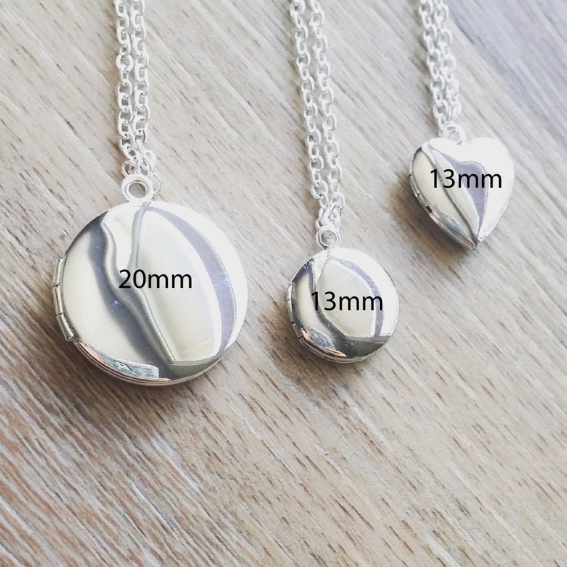 Heart locket necklace, Actual handwriting necklace, Custom handwritten keepsake gift, personalized engraved necklace, silver locket pendant.