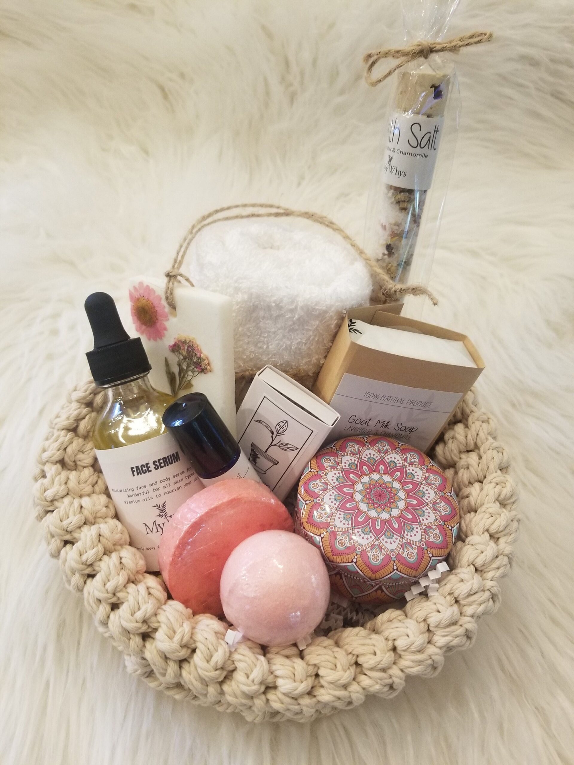Make yourself a priority Spa gift box, Thinking of you care package, send a pampering gift basket, relaxation Christmas gift set for her.