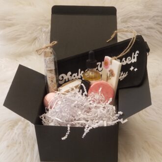 Mother’s day gift set, Spa gift basket for her, mom birthday care package, relaxation gift basket for mom, Make yourself a priority spa set