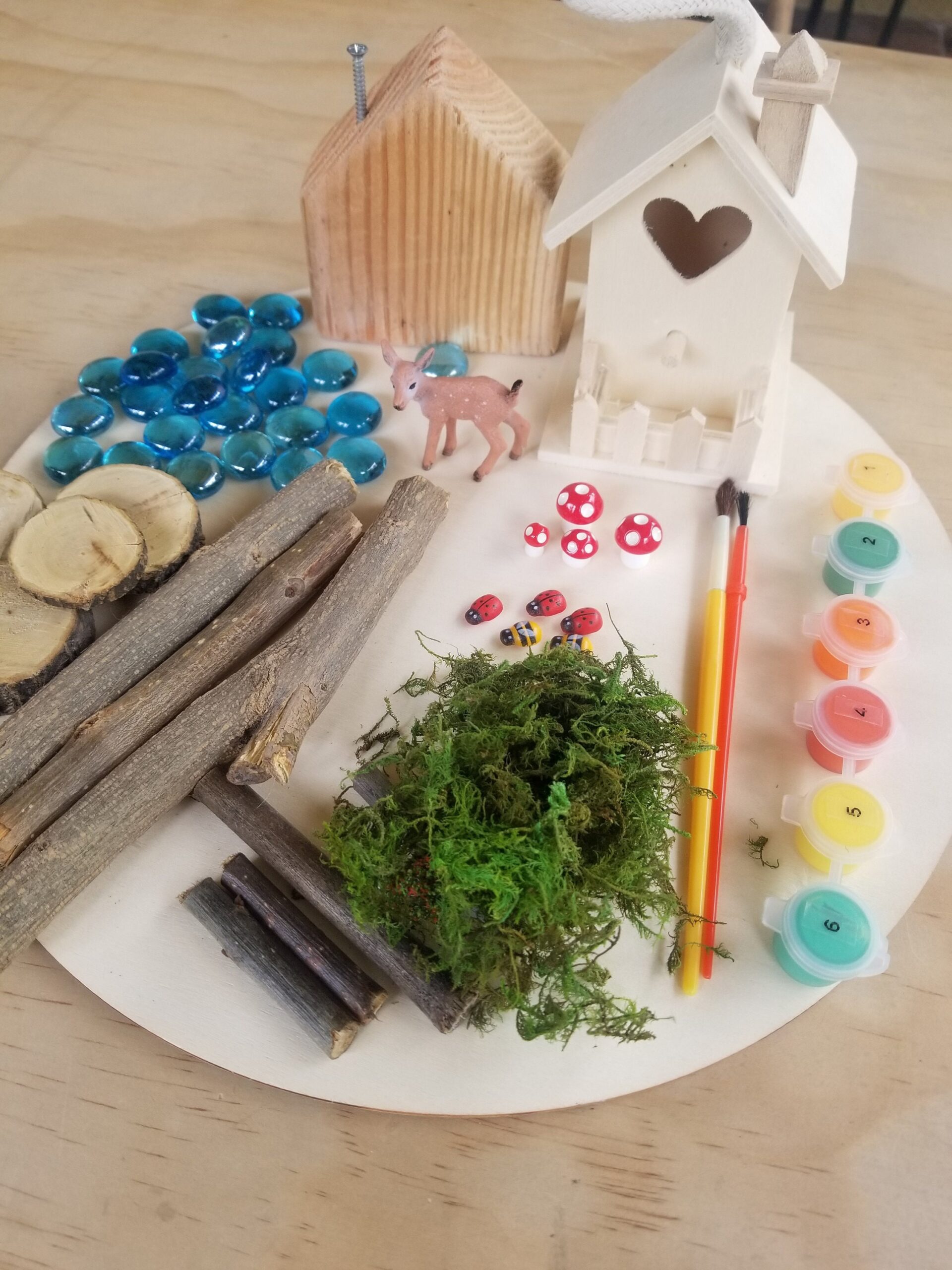 Kids birthday activity idea, party craft activities, woodland party kit, DIY kids craft kit, party favors, creative slumber party ideas.