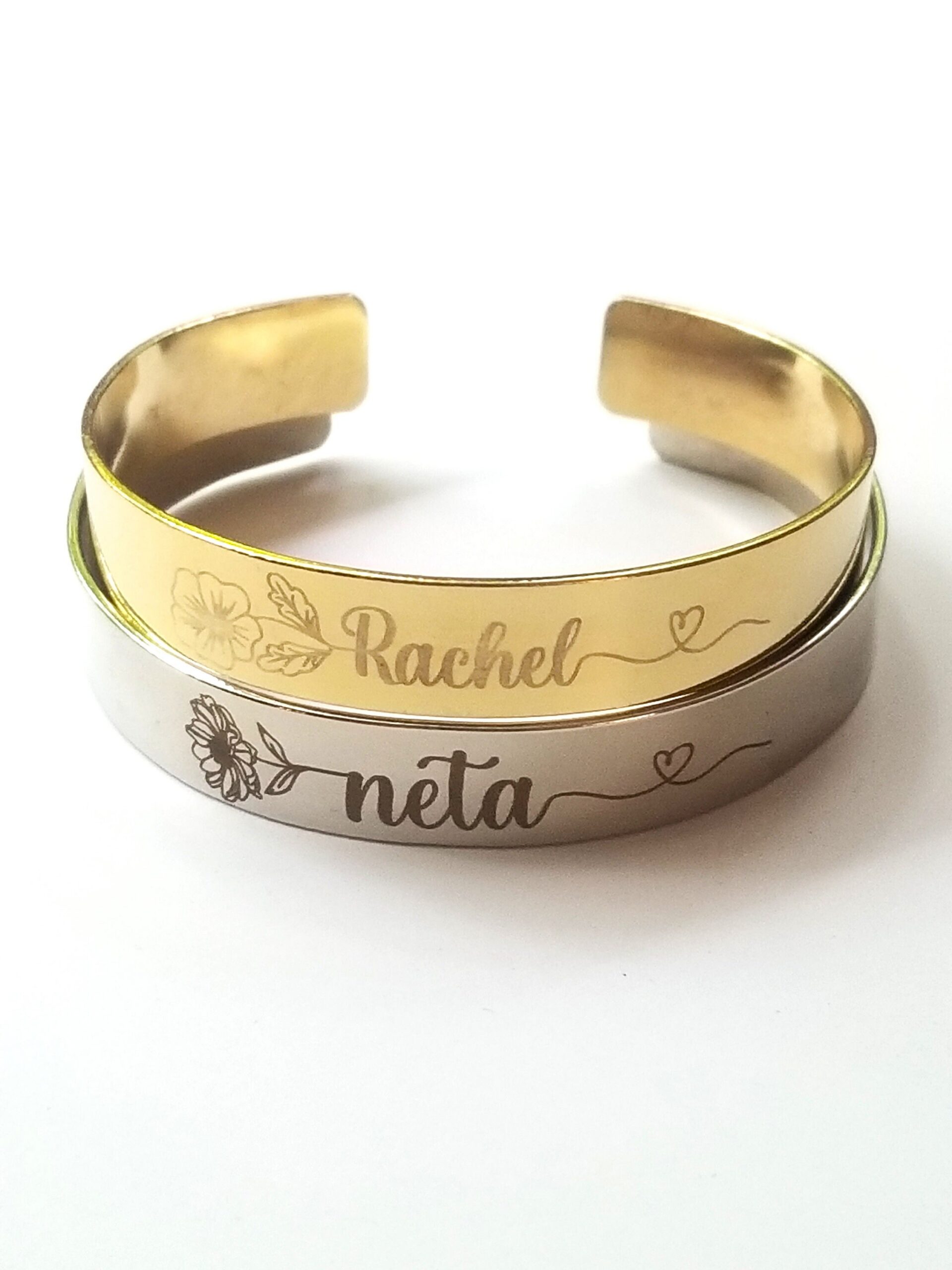 Flower Birth month cuff, Birth flower bracelet, custom floral gift, Bridesmaid proposal, personalized birthday gift, flower month gift idea
