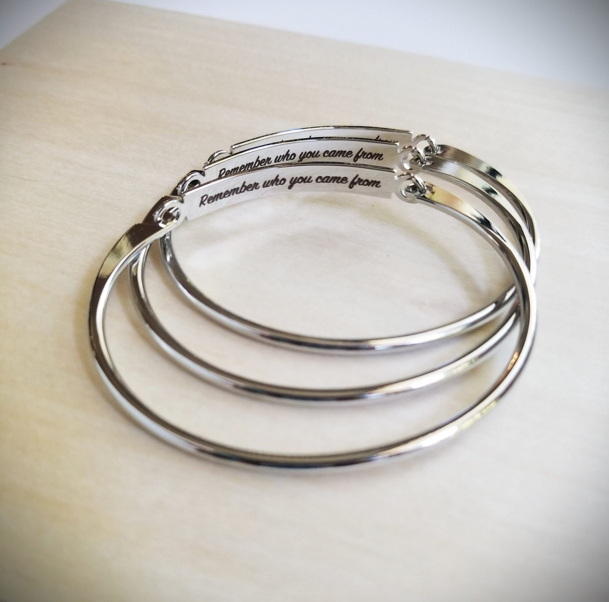 Personalized bar bracelet, Silver engraved bangle, Custom keepsake Gift in gold, rose gold cuff, Memorial Gift for her, Christmas Gift idea